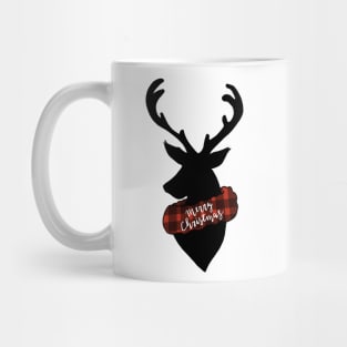 Reindeer Wreath Xmas Mug